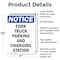 Signmission Fork Truck Parking And Charging Station OSHA Notice Sign, Aluminum, 7in W x 10in L, 2PK OS-2PACK-NS-A-710-V-12880 - alternate 2